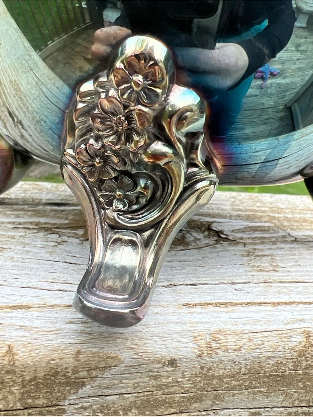 Vintage Bristol Silver-Plated Pitcher with Ornate Handle